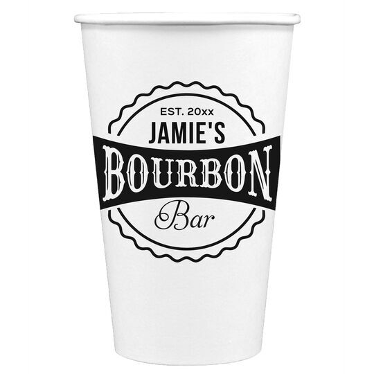 My Bourbon Bar Paper Coffee Cups